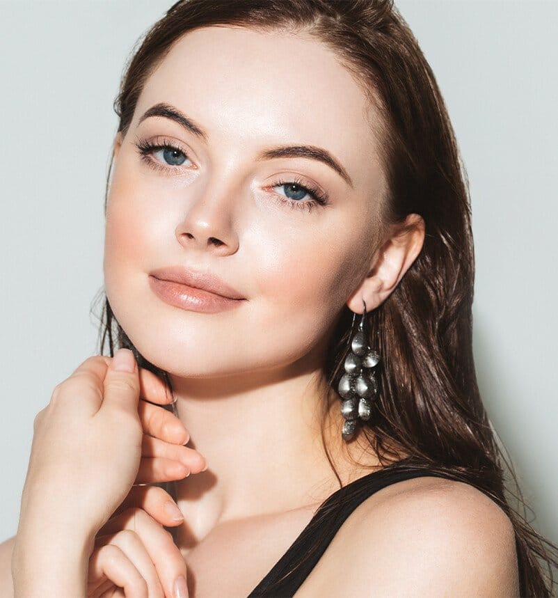 woman with long dark hair