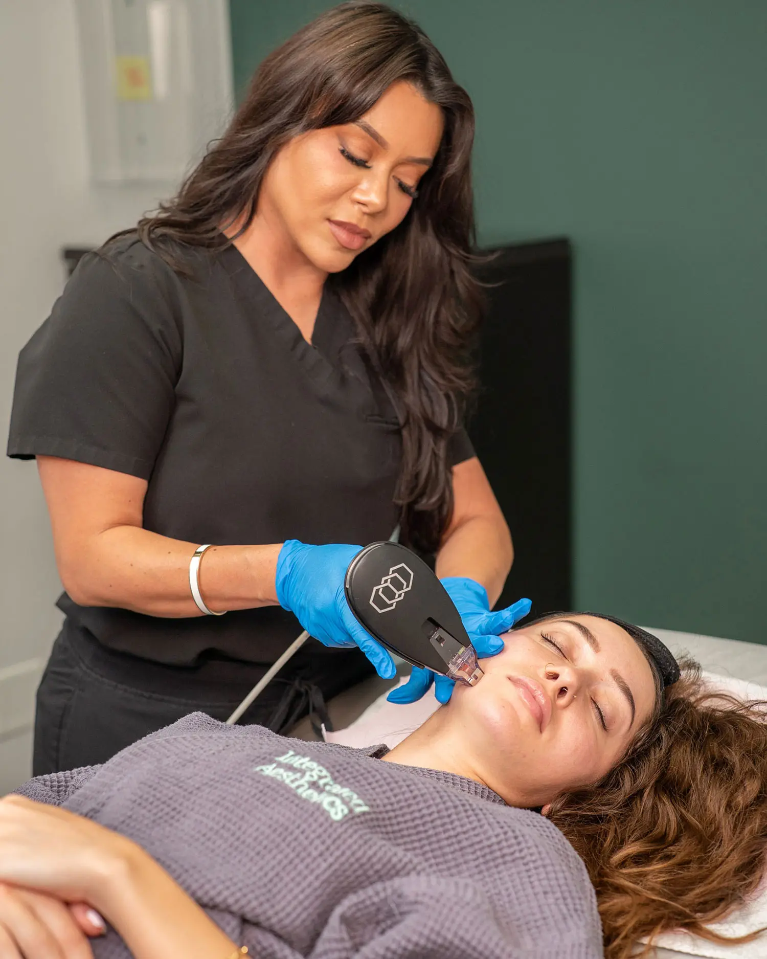 Patient InMode Morpheus8 treatment